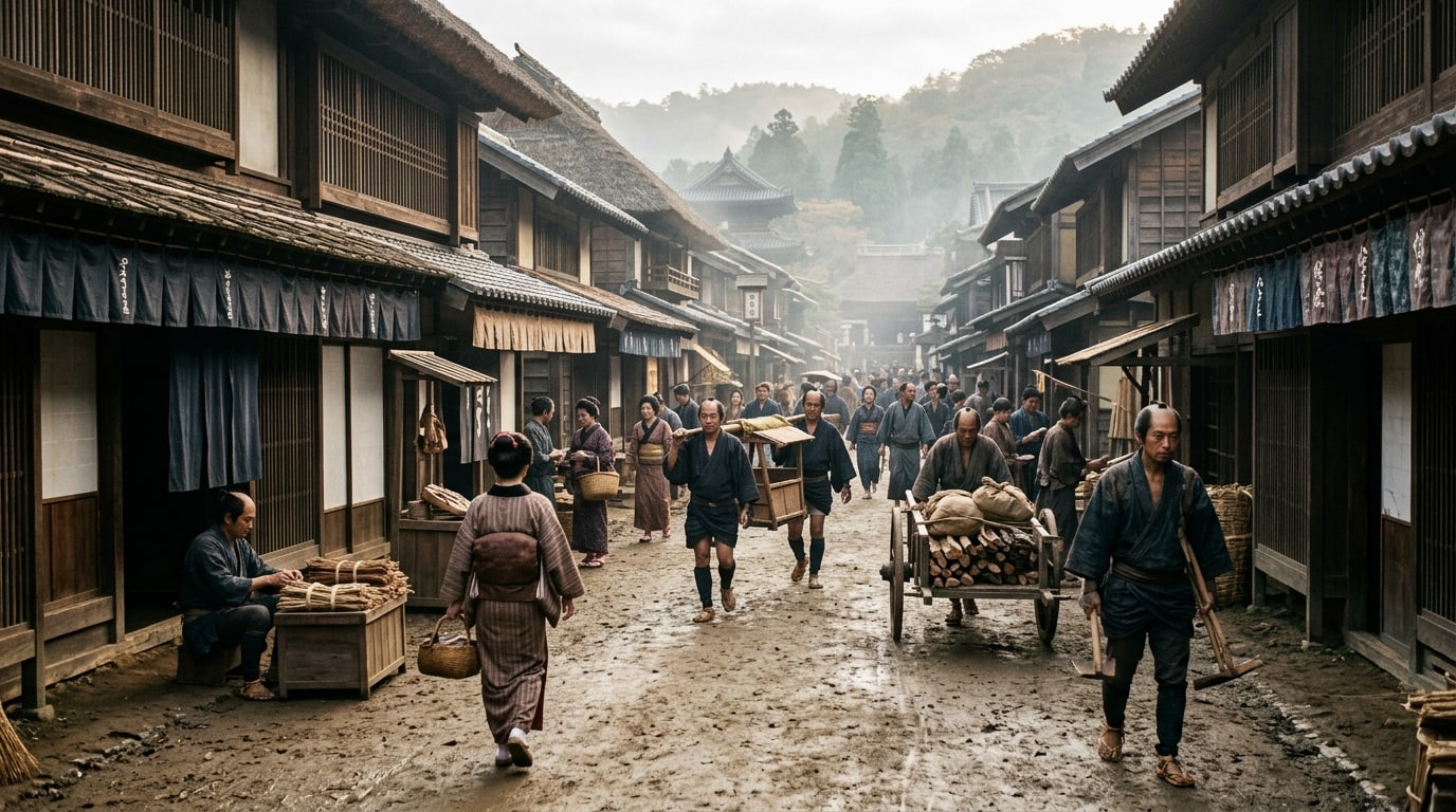 AI interpretation of Kyoto, 1600